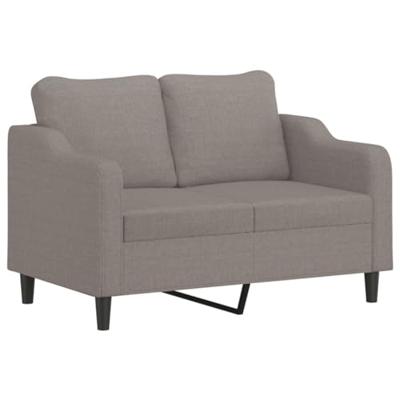 4-delige Loungeset met kussens stof taupe