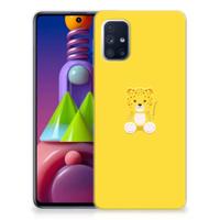 Samsung Galaxy M51 Telefoonhoesje met Naam Baby Leopard - thumbnail
