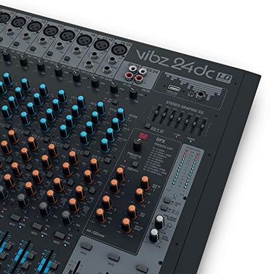 LD Systems VIBZ 24DC 24-kanaals PA-mixer met effecten en compressor