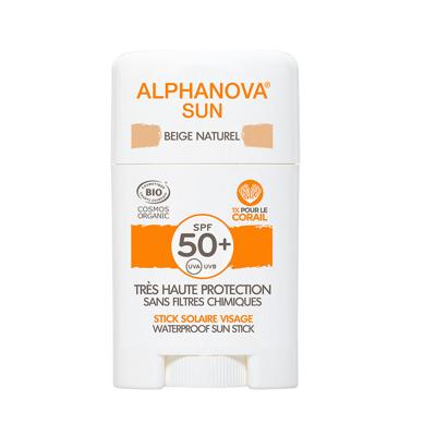 Alphanova Sun Sun bio SPF50+ face sun stick - beige 12 Gram