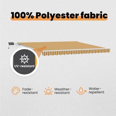 VidaXL Inklapbaar zonnescherm multikleur 400 × 300 cm stof en staal