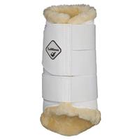 LeMieux Fleece Beenbeschermers wit maat:l - thumbnail