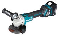 Makita dga511rtj 18v haakse slijper 125mm | 18v 5.0ah li-ion in m-box - thumbnail