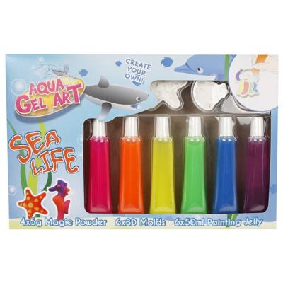 Bongers Speelgoed Kids globe maak je eigen 3d sealife junior gelfiguren 16-delig