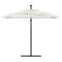 Parasol met stalen paal 269x269x235 cm wit - thumbnail