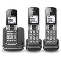 Panasonic KX-TGD313NLG Vaste Telefoons 3 Stuks Zwart/Zilver - thumbnail