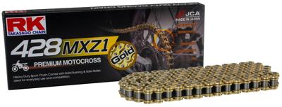 RK Chain 428 mxz1 132 c gold/gold open