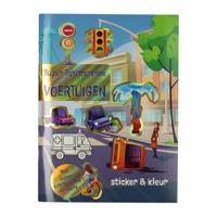 Kleur- en Stickerboek Super Schitterende Voertuigen - thumbnail