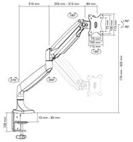 ICY BOX IB-MS503-T monitorarm - thumbnail