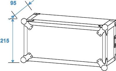 ROADINGER Amplifier Rack PR-2, 4U, 47cm deep - thumbnail