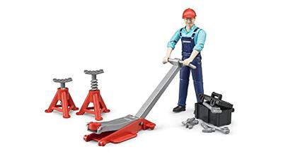 Bruder monteur met krik en gereedschap - thumbnail