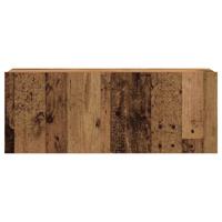 7-delig Tv-meubelset wandmontage bewerkt hout oud houtkleurig - thumbnail