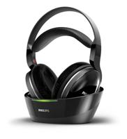 Philips Kabelloser TV Kopfhörer Over Ear SHD8850/12 Wireless HiFi Kopfhörer (Exzellenter Sound, Hi-Res Audio, 30 m Reichweite, Dockingstation, Velours-Ohrpolster) Schwarz - thumbnail