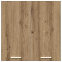 Keukenwandkast 60x31x60 cm spaanplaat ambachtelijk eikenkleurig - thumbnail