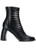 Ann Demeulemeester cut out ankle boots - Black - thumbnail