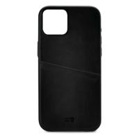 Senza Pure Leather Cover with Card Slot Apple iPhone 14 Deep Black - thumbnail