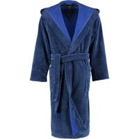 Cawö Cawö Heren Badjas met Capuchon 801 - Nachtblau 58/60 - thumbnail