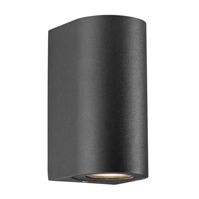 Enzo Nordlux wandlamp canto maxi2 rond 2x gu10 zwart ip44 - 4800952 Enzo Nordlux wandlamp canto maxi2 rond 2x gu10 zwart ip44 - 4800952