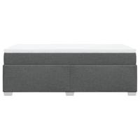 Boxspring met matras stof donkergrijs 90x190 cm - thumbnail