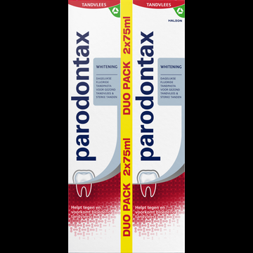 Parodontax Parodontax Tandpasta Whitening tegen Bloedend Tandvlees 2 x 75 ml