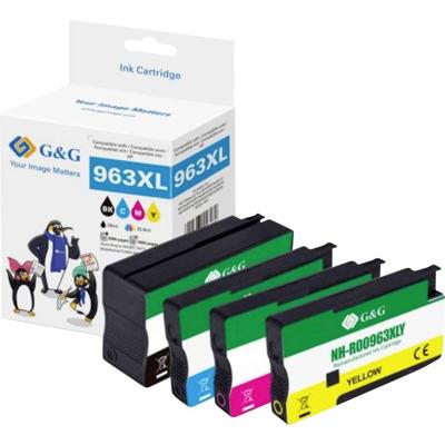 G&G Inktcartridge Compatibel Zwart, Cyaan, Magenta, Geel GP-H963XLBKCMY-4P