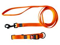 Karlie Halsband met lijn (Sinaasappel) - thumbnail