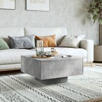 Salontafel 60x60x31,5 cm spaanplaat betongrijs - thumbnail