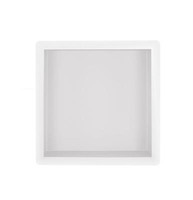 Wiesbaden Inbouwnis 30x30x7 cm RVS Mat Wit Wiesbaden Inbouwnis 30x30x7 cm RVS Mat Wit