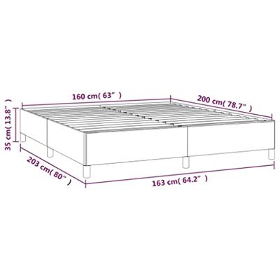 Bedframe zonder matras 160x200 cm fluweel donkergroen