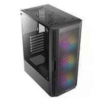 Antec ax20 midi tower behuizing (zwart | 3x usb-a | tempered glass) - thumbnail