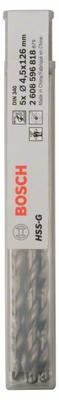 Bosch Accessoires Metaalboren HSS-G, DIN 340 4,5 x 82 x 126 mm 5st - 2608596818 Bosch Accessoires Metaalboren HSS-G, DIN 340 4,5 x 82 x 126 mm 5st - 2608596818