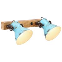 VidaXL Wandlamp 25 w e27 45x25 cm verweerd blauw - thumbnail