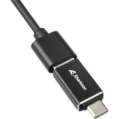 Sharkoon 4-Port USB 3.2 Gen 1 Aluminium usb-hub Sharkoon 4-Port USB 3.2 Gen 1 Aluminium usb-hub