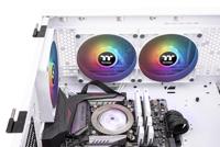 Thermaltake CL-F153-PL12SW-A PC-ventilator Wit, Transparant, RGB (b x h x d) 120 x 120 x 25 mm - thumbnail