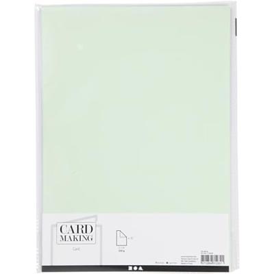 Creativ Company Karton, a4, vel 210x297 mm, 220 gr, lichtgroen, 10 stuk/ 1 doos