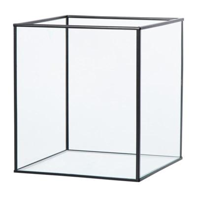 Deco box groot - zwart - 20x16x16 cm