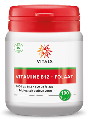 Vitamine B12 1000 mcg met folaat 500 mcg Vitamine B12 1000 mcg met folaat 500 mcg