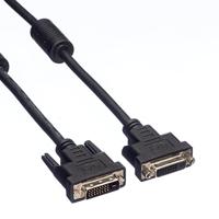 VALUE DVI verlengkabel, DVI M-F, (24+1) dual link, 5 m - thumbnail