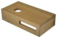 Fonteinplank BWS Oak Planchet 40x21x10 cm Links - thumbnail