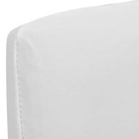 VidaXL Stoelhoezen 4 st stretch recht wit - thumbnail