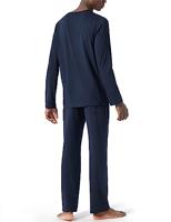 Schiesser Schiesser Pyjama Long dark blue 178116 56/XXL - thumbnail