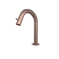 Fonteinkraan Hotbath Cobber 1-knop gebogen 19.3 cm Rond Geborsteld Koper PVD - thumbnail