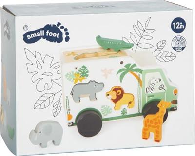 Small Foot houten vormenstoof jeep safari, 6dlg.