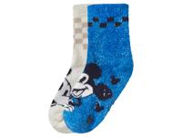 2 Paar kinder sokken (Mickey/wit/blauw, 23/26) - thumbnail