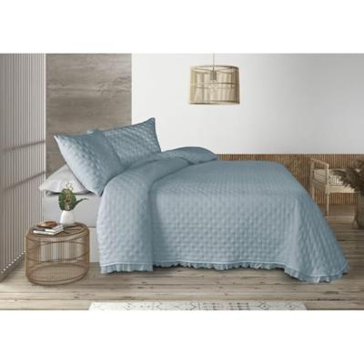 Sprei Pierre Cardin AROA Blauw Bed van 90 (2 Onderdelen)