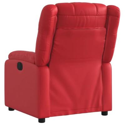 Fauteuil verstelbaar kunstleer rood