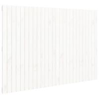 Wandhoofdbord 166x3x110 cm massief grenenhout wit - thumbnail