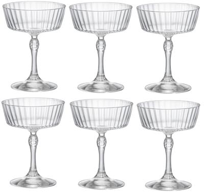 Bormioli Rocco Cocktailglazen America 20&apos;s - 270 ml - 6 stuks
