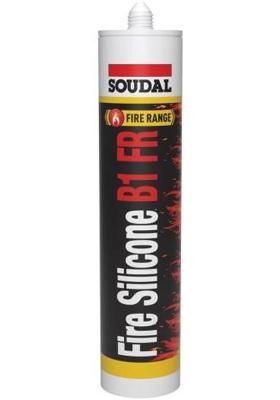 Soudal fire silicone b1 fr | brandwerende siliconenkit | grijs | 300 ml - 147412 Soudal fire silicone b1 fr | brandwerende siliconenkit | grijs | 300 ml - 147412