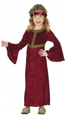 Middeleeuwse Dame Kostuum Meisje